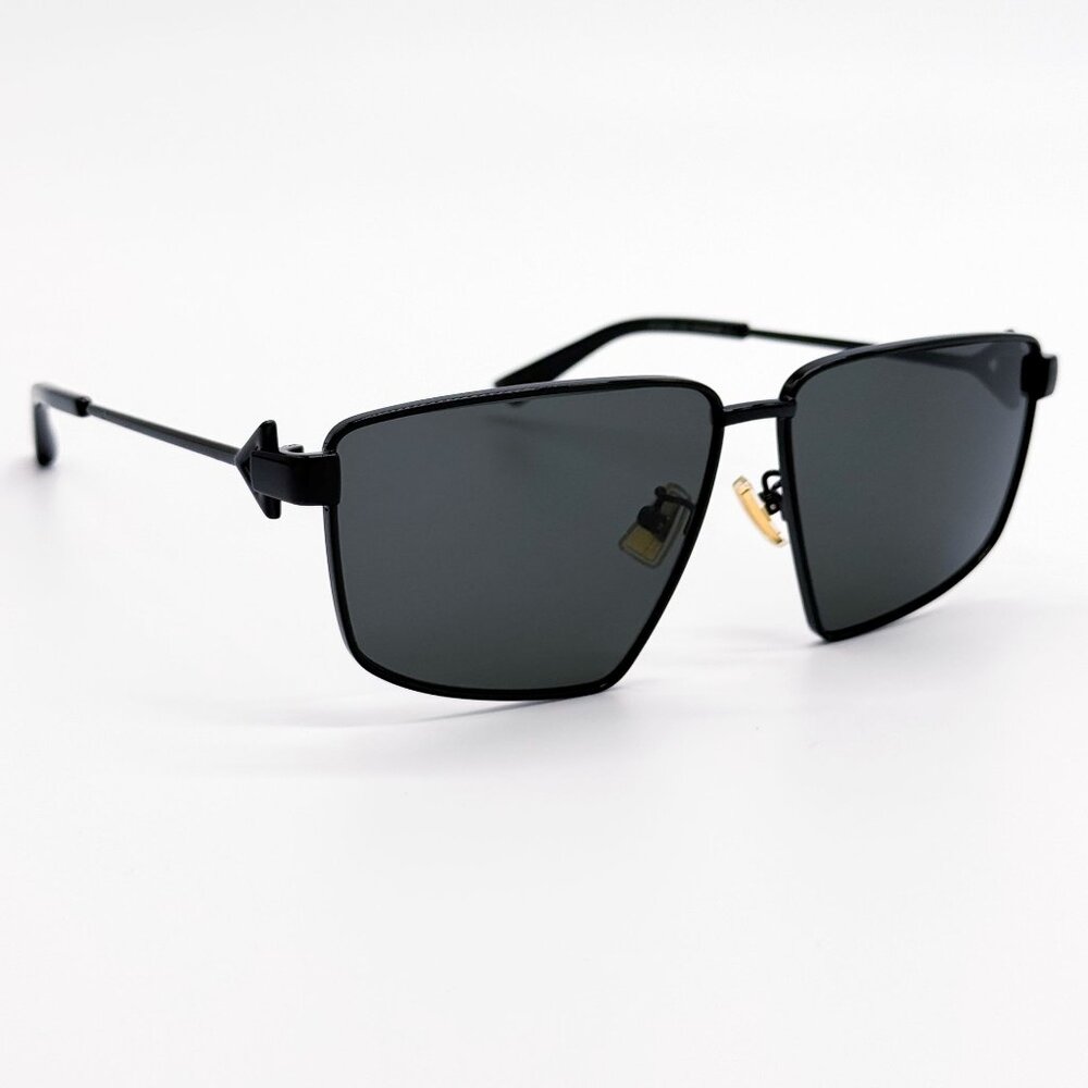 NEW BOTTEGA VENETA SUNGLASSES BV1223S 001 AVIATOR BLACK WOMEN EYEWEAR - Picture 5 of 10